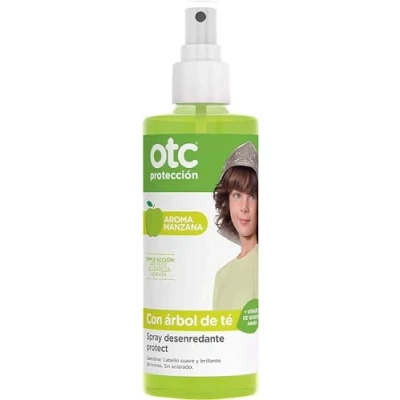 Afbeelding van OTC Antipiojos Protect ontwarrende spray, appelgeur, beschermt, ontwart en hydrateert het haar, dagelijks gebruik, vanaf 1 jaar, fles van 250 ml