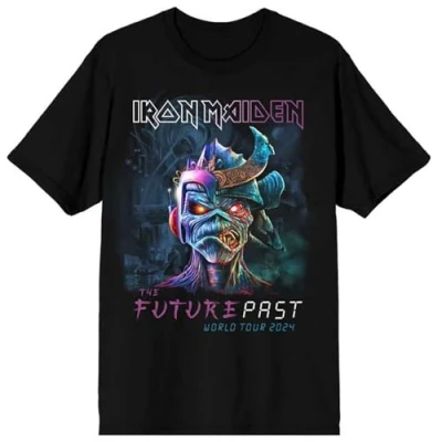 Afbeelding van Iron Maiden The Future Past World Tour &#039;24 Heren T shirt XL Zwart