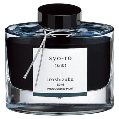 Afbeelding van Pilot Iroshizuku Fountain Pen Ink 50 ml Bottle Syo ro Pine Tree Dew (Gray Turquoise) (Japanse import)
