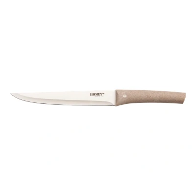 Afbeelding van Homey&#039;s VITT vleesmes 20cm RVS/tarwegras duurzame verpakking