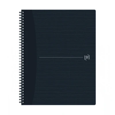 Image de Oxford Origin cahier à spirale A4+ 90 g/m² 70 feuilles quadrillé 5 mm noir