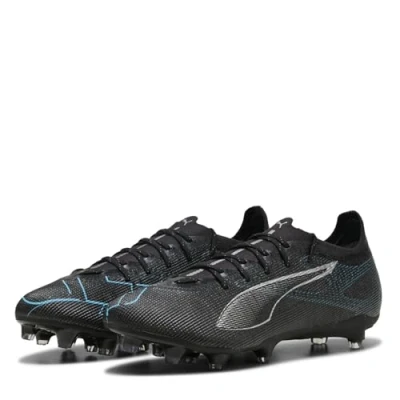 Afbeelding van Puma Ultra 5 PRO FG/AG Voetbalschoenen met kunststof noppen, Heren, Maat: 42.5, White/black/glowing red Textiel/ synthetisch