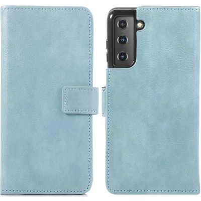 Afbeelding van imoshion Luxe Bookcase voor de Samsung Galaxy S21 Lichtblauw