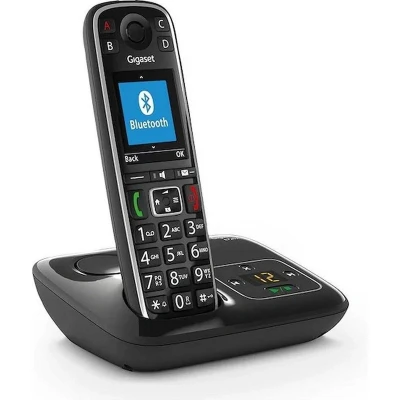 Afbeelding van Gigaset E720A draadloze premium seniorentelefoon met antwoordapparaat Bluetooth voor koppeling gehoorapparaten sprekende keuzetoetsen Nummeraankondiging &amp; Naamaankondiging Groot display en toetsen