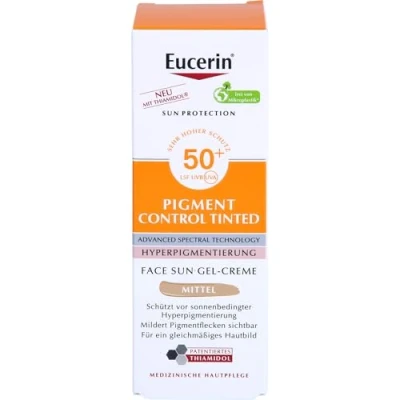 Afbeelding van Beiersdorf Eucerin Sun Pigment Control Getint Spf50+ Medium 50 ml
