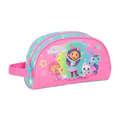 Afbeelding van Reistasje Gabby&#039;s Dollhouse Confetti Roze Turkoois 26 x 16 9 cm