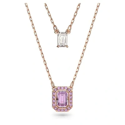 Afbeelding van Swarovski dames Millenia ketting met hanger in de kleur Roségoud