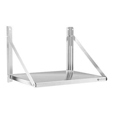 Afbeelding van Royal Catering Wandplank inklapbaar 60 x 45 cm 40 kg roestvrij staal