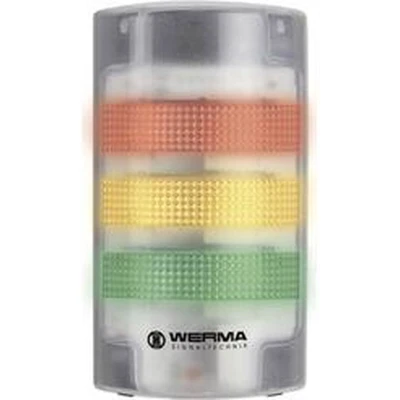Afbeelding van WERMA Signaltechnik Combi signaalgever LED Wit Continulicht, Knipperlicht 24 V/DC 85 dB