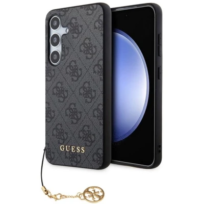 Afbeelding van Guess Charm Back Cover Hoesje Zwart Geschikt voor Samsung Galaxy S24 Plus