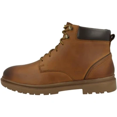 Afbeelding van Geox Andalo Veterboots, Heren, Maat: 46, Brown cotto Leer/ synthetisch