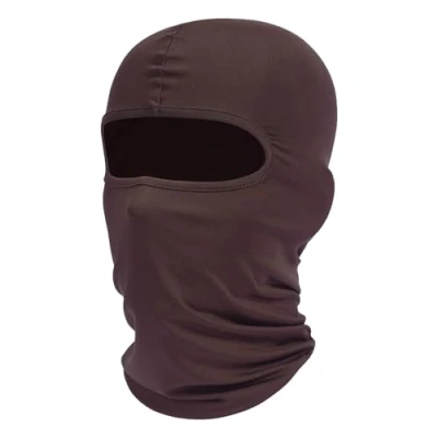 Afbeelding van Fuinloth bivakmuts skimasker UV bescherming motorfiets sjaal zomer nek doek mannen vrouwen, Chocolade