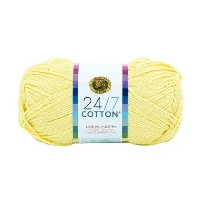 Afbeelding van Lion Brand Yarn Company katoengaren, 100% katoen, citroen