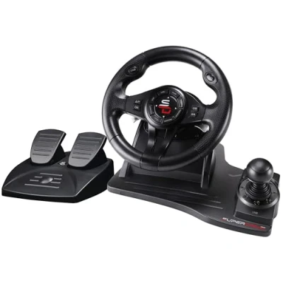 Image de Ensemble volant et pédales Subsonic Superdrive GS500 Noir