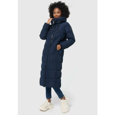 Afbeelding van Marikoo Nomadiaa Vrouwen Lange Capuchon Winterjas Navy S