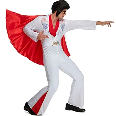 Afbeelding van Morph Vegas Rock Star kostuum voor heren, jaren &#039;70, Halloween hertenkostuum maat L