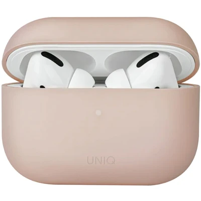 Afbeelding van Uniq Hoesje siliconen Geschikt voor AirPods Pro 2 Lino Hybrid Liquid Silicone Case roze