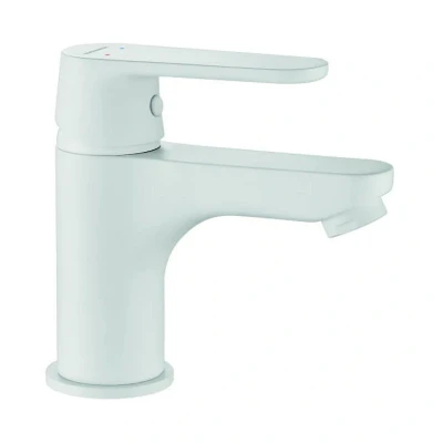 Afbeelding van Aquadesign Tours eenhendel wastafelmengkraan mat wit