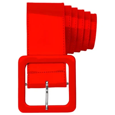 Afbeelding van Widmann Jaren 80 &amp; 90 Kostuum Rode Riem Vinyl Rood Halloween Verkleedkleding