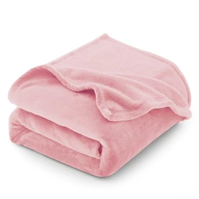 Afbeelding van CozyLux Fleecedeken, flanel, 150 x 200 cm, deken voor tweepersoonsbed, grote maat, bankovertrek, warm en zacht, van pluche, roze