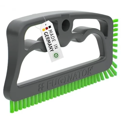 Afbeelding van FUGINATOR® Grijs/groene voegenborstel, reinigingsborstel voor het reinigen van voegen in badkamer, toilet, keuken enz. Reiniging wand en vloertegels, praktische borstel