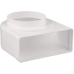 Afbeelding van Nedco ventilatie overgangstuk haaks 220 x 90 mm naar 150