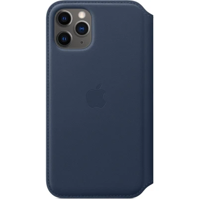 Afbeelding van Apple Leren Folio Hoesje voor iPhone 11 Pro Deep Sea Blue