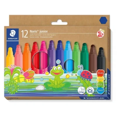 Afbeelding van Staedtler Viltstift Noris 329 C12 Diverse kleuren 12 stuk(s)
