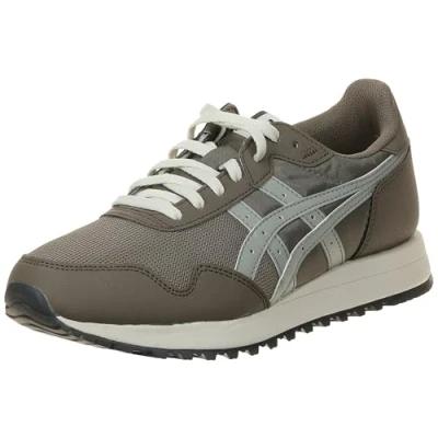 Afbeelding van Asics Sportstyle Tiger Runner II Unisex Sneakers laag, Maat: 40.5, Dark taupe/seal grey Imitatieleer/ textiel