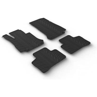 Afbeelding van Gledring 0530 Vloermatset Rubber voor en achter 4 zwart
