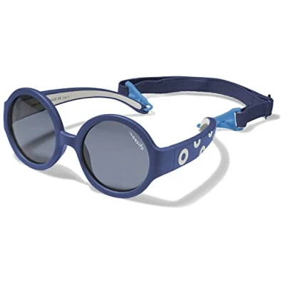 Afbeelding van Mausito Zonnebril voor kinderen, 1 2 jaar, jongens en meisjes, flexibele kinderzonnebril met hoofdband, 100% uv bescherming, BPA vrij, duurzaam licht, Europees design, Navy Blauw