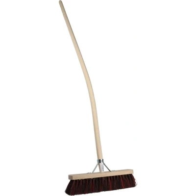 Afbeelding van Talen Tools Straatbezem Arenga/Kunststof 40 cm Ergonomisch Essenhouten steel