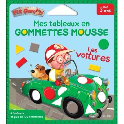 Image de Mes tableaux en gommettes mousse Les voitures