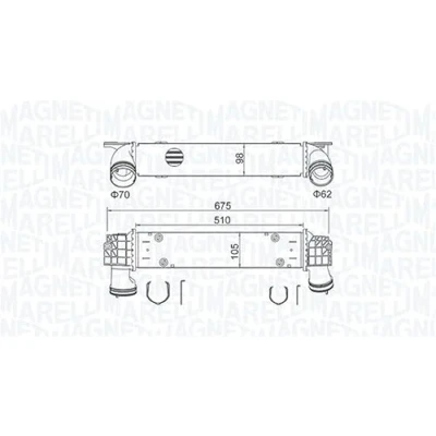 Afbeelding van Magneti Marelli Interkoeler 351319205460