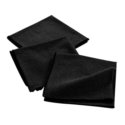 Afbeelding van Livetti 3xServetten Table Napkin 3 Stuks 40x40cm Katoen Zwart
