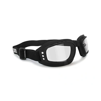 Afbeelding van Bertoni Fotochromische gepolariseerde bril voor motorfietsen en extreme sporten Verstelbare elastische geventileerd mod. 112, lenzen