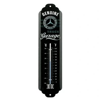 Afbeelding van Nostaligic Art Thermometer Genuine Mercedes Benz Trucks