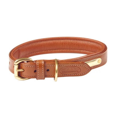 Afbeelding van Weatherbeeta Dog Collar Padded Leather Tan S Agradi.be