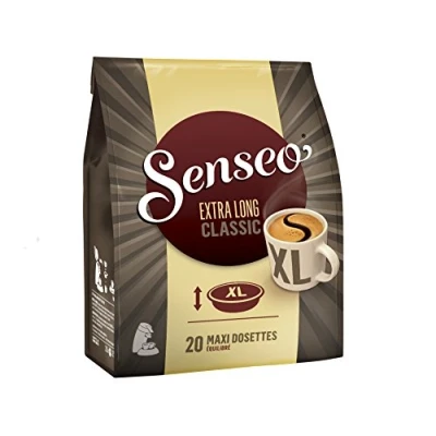 Afbeelding van SENSEO Café Extra Long Classique 20 zachte pads, 5 stuks (100 capsules)