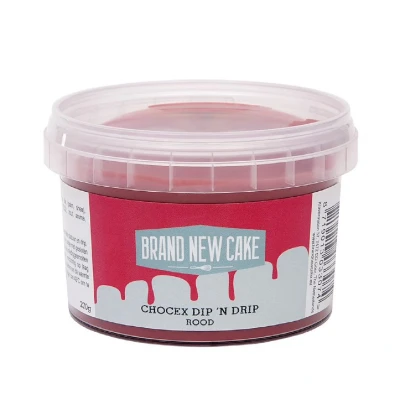 Afbeelding van BrandNewCake Chocex Dip &#039;n Drip Rood 270g