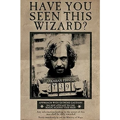 Afbeelding van Harry Potter Wanted Sirius Black Poster 61x91.5cm