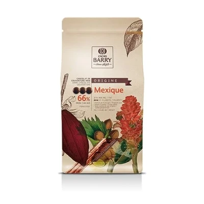 Afbeelding van Callebaut Chocolade Callets Puur Mexico (66%) 1kg