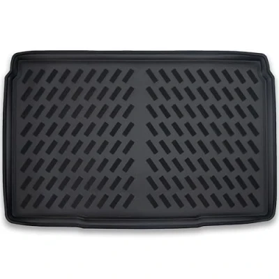 Afbeelding van ELMASLINE Rubberen 3D Kofferbakmat voor Peugeot 208 (II) 2019 2024 extra hoge rand van 5 cm Accessoires