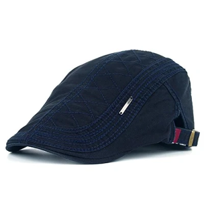Afbeelding van Adantico Herenhoed katoen baretten Falt Cap, Blauw