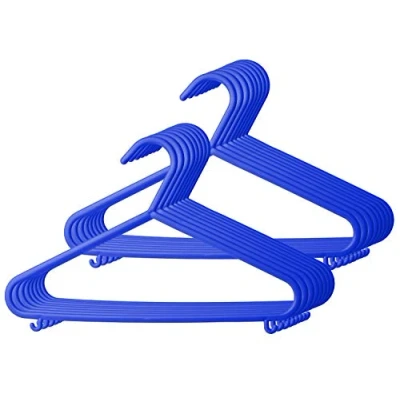 Afbeelding van Bieco Kleerhangers voor kinderen, 16 stuks, donkerblauw, lengte ca. 30 cm, babykleerhanger, kunststof kleerhanger baby, organizer kleerhanger, babykleding, hangers