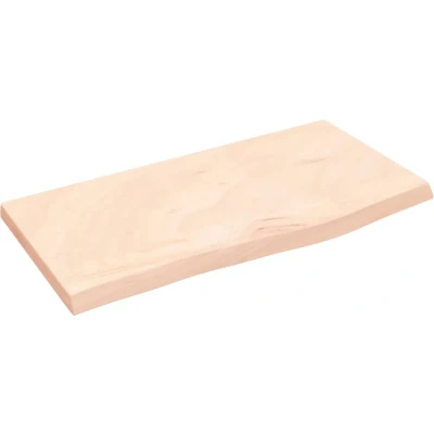 Afbeelding van Wastafelblad 60x30x2 cm onbehandeld massief hout