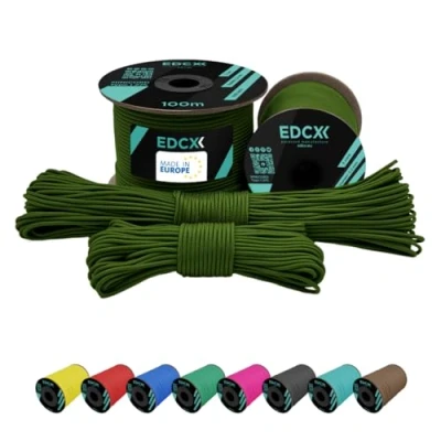 Afbeelding van EdcX Paracord 275 2 mm (15, 30, 50 en 100 m) 100% nylon 3 strengen verkrijgbaar in vele kleuren kleur: schuim 30 m