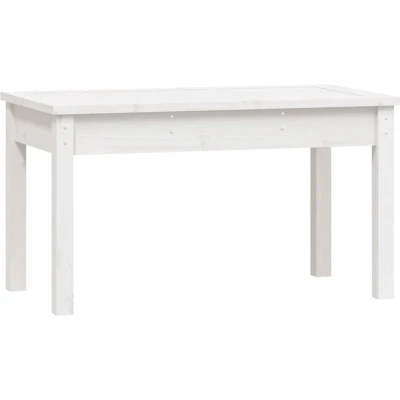 Afbeelding van Tuinbank 80x44x45 cm massief grenenhout wit