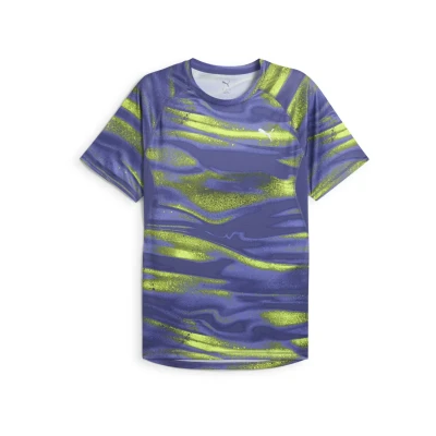 Afbeelding van Puma Velocity LAUF Sport Tshirt, Heren, Maat: Small, Blue crystal