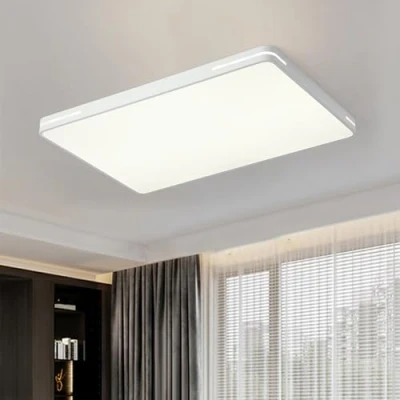 Afbeelding van Style home Led plafondlamp, 192 W, 90 x 60 5 cm, volledig dimbaar, met afstandsbediening, 3000 K, 6500 rechthoekige lamp voor kantoor, woonkamer, slaapkamer, kantoor (wit)